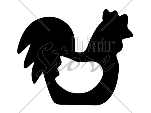 vector Cock silhouette