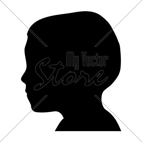 vector Boy head silhouette