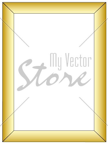 vector Simple gold frame