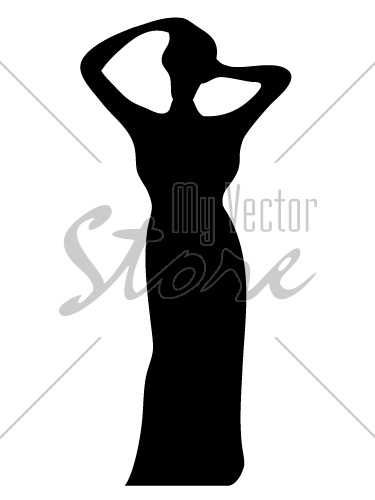vector Lady silhouette