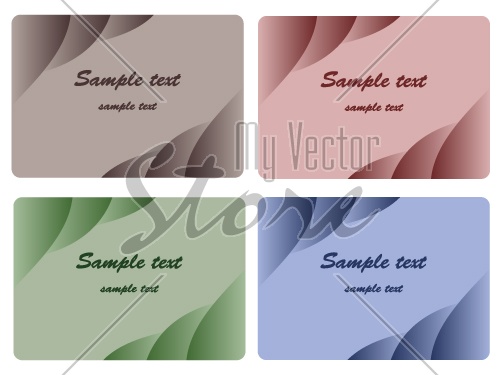 vector Set of business cards