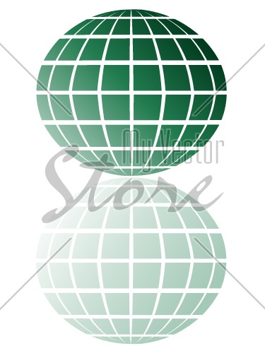 vector green globe