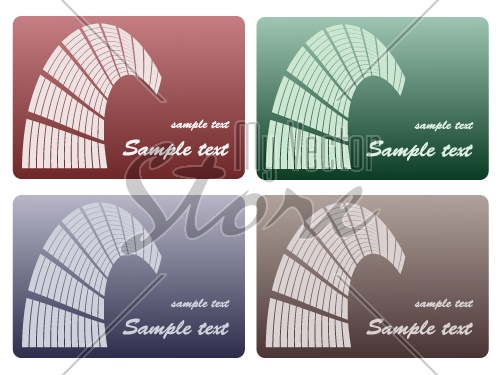 vector Set of business cards