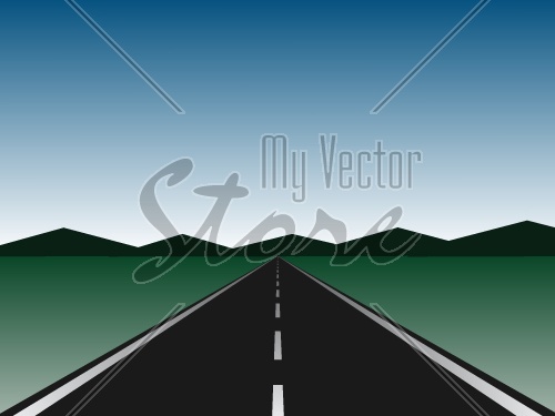 vector empty road