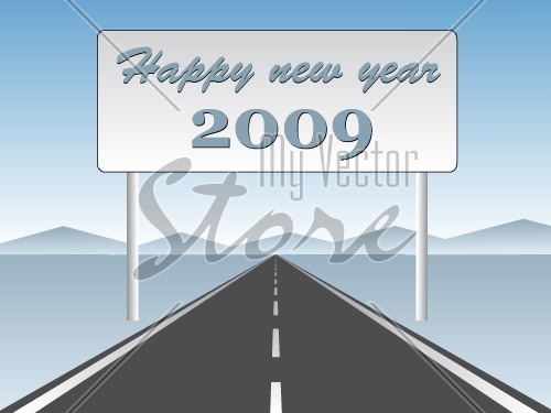 vector New year 2009