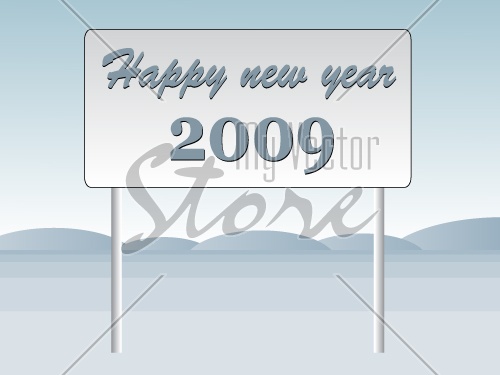 vector New year 2009