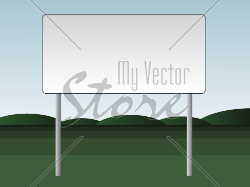 vector empty billboard