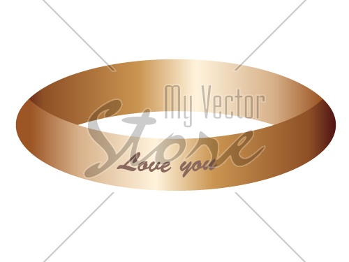 vector gold ring