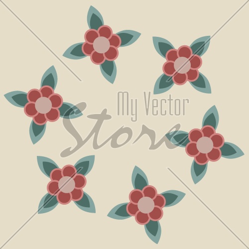 vector floral wallpaper