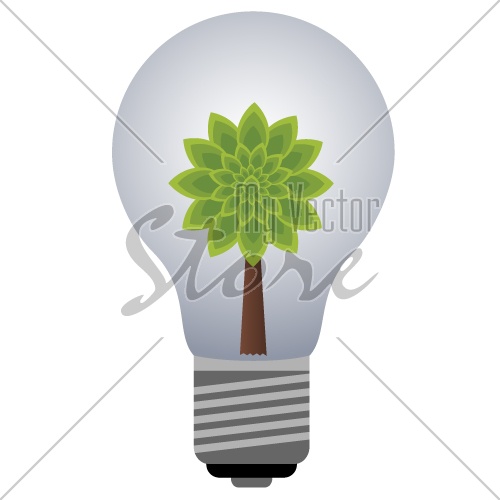 vector plant bulb