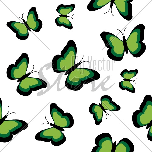 vector butterflies seamless