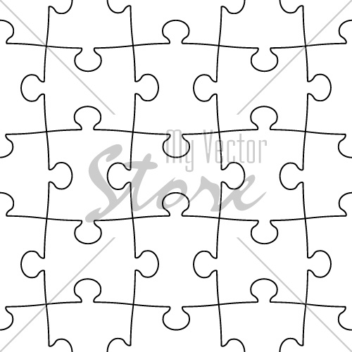 vector transparent seamless puzzle