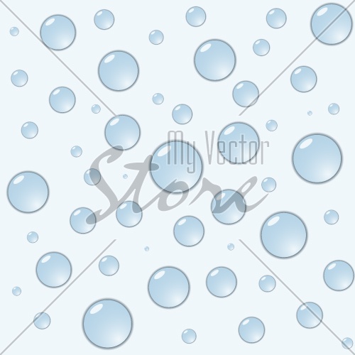 vector water bubbles seamless