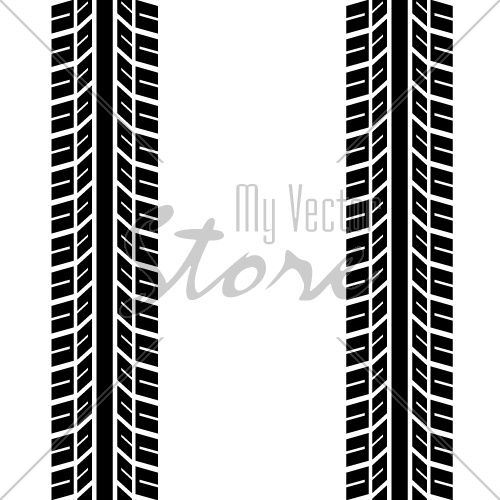 vector seamless trace of the tyres