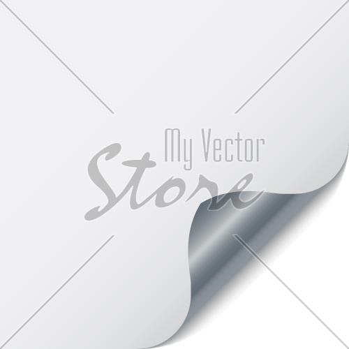 vector page corner with metallic backs