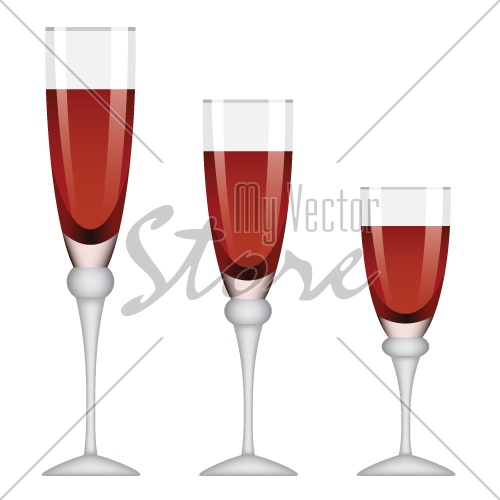 vector wineglasses