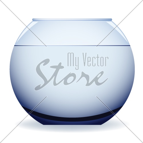 vector empty aquarium