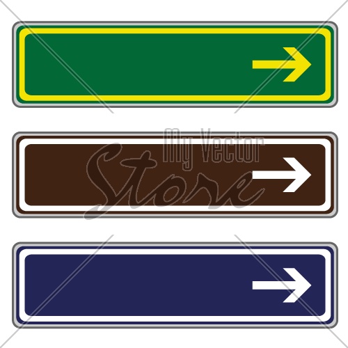 vector direction signs