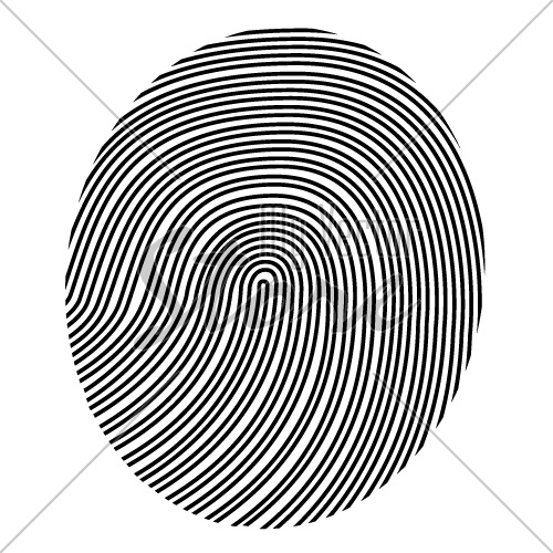 drawing vector fingerprint