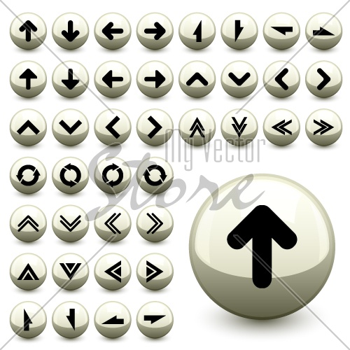 vector arrow buttons