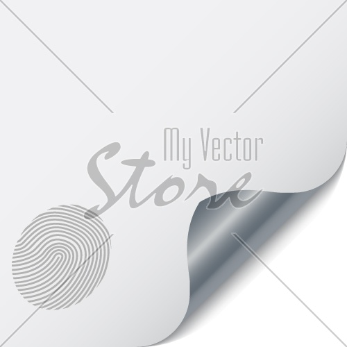 vector page with a fingerprint
