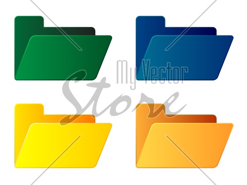 vector empty folders
