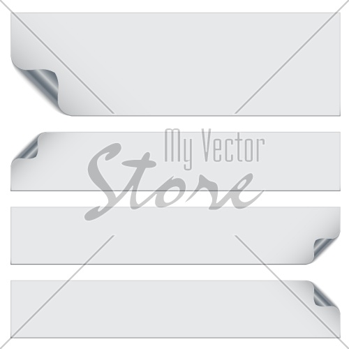 vector stickers with metallic backs