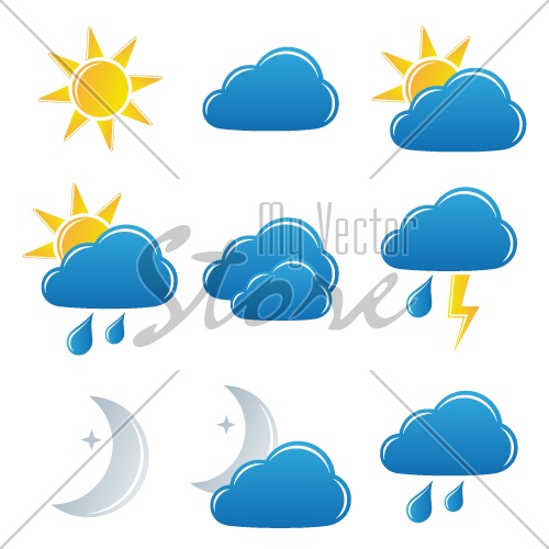 vector weather icons