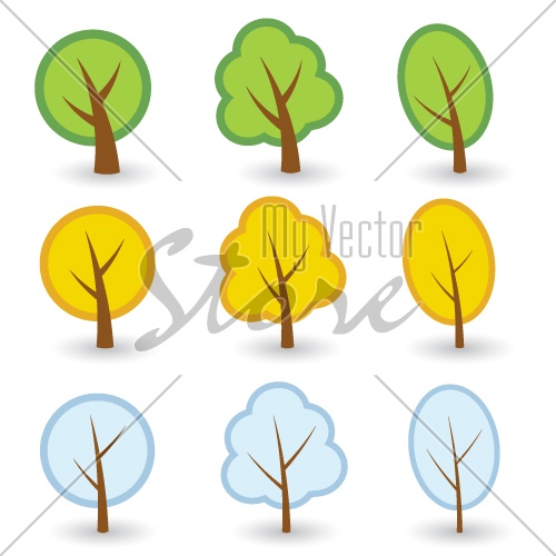 vector tree symbols