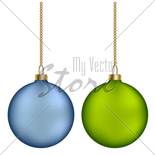vector christmas balls