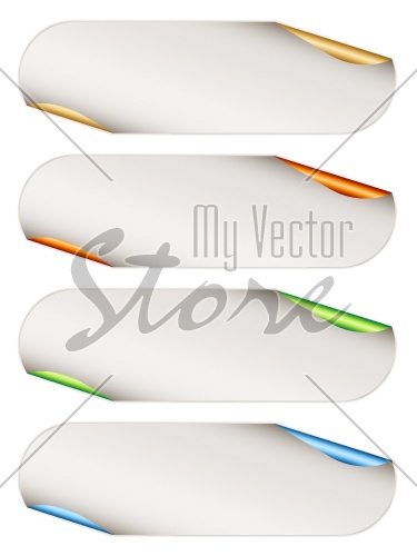 Vector stickers with metallic backs