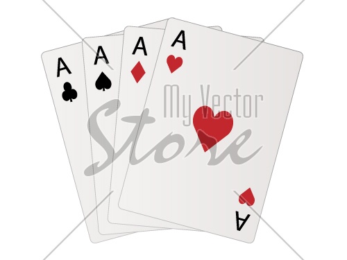 vector aces isolated