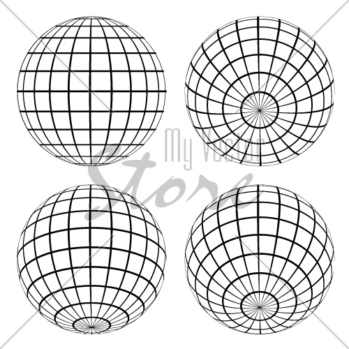 vector globes