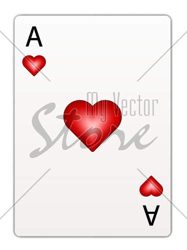 vector heart ace