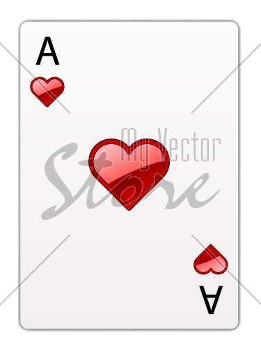 vector heart ace