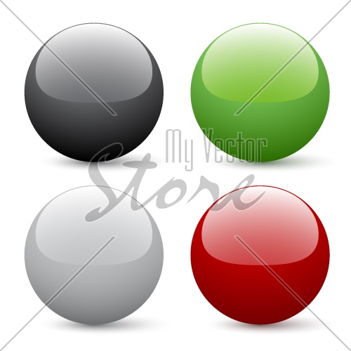 Vector glossy buttons