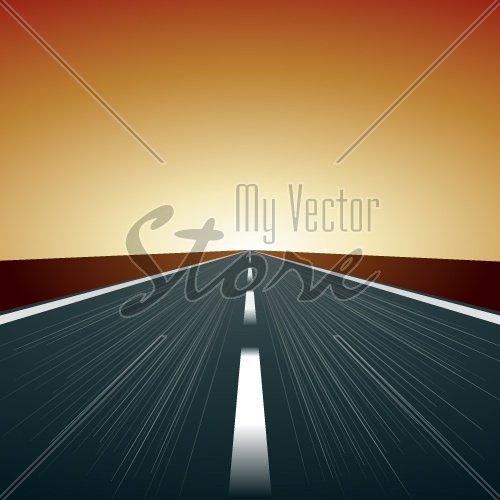 vector blurred road