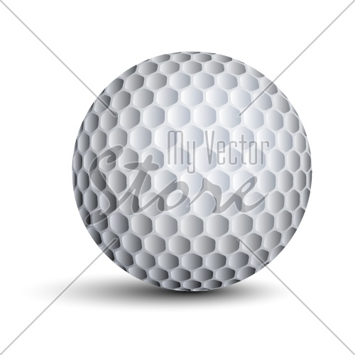 vector golf ball