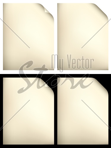 vector yellowed papers
