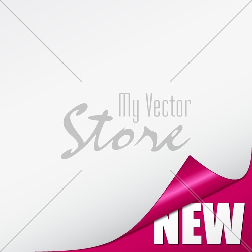 vector pink new corner