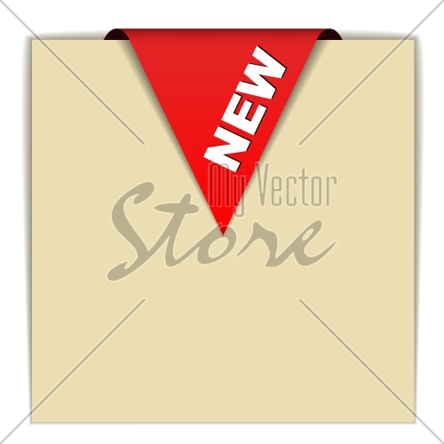vector red new sign