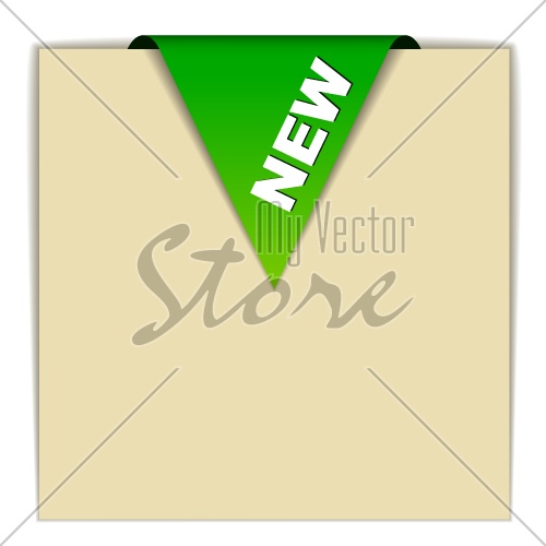 vector green new sign