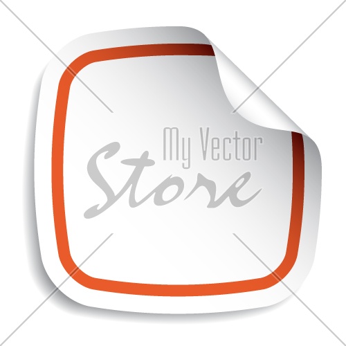 vector blank sticker