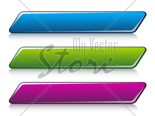 vector glossy buttons