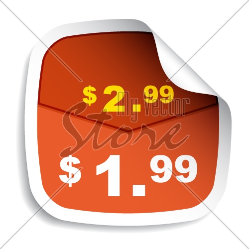 vector price tag