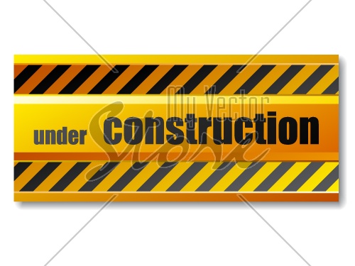vector under construction sign