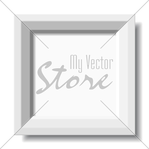vector white stylish photo frame