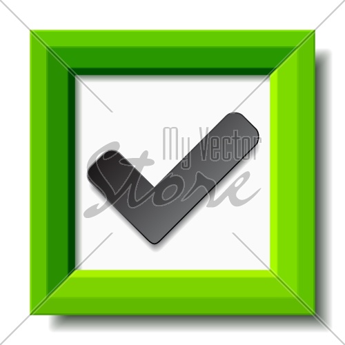 vector green positive checkmark