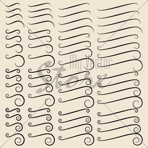 vector calligraphic design elements