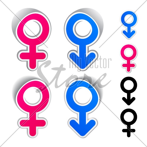 vector male female symbols